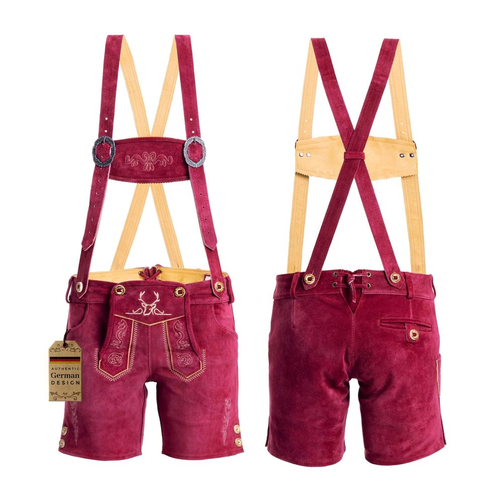 NEW OKTOBERFEST AUTHENTIC LEDERHOSEN WOMEN - LADIES OCTOBERFEST OUTFIT - DA